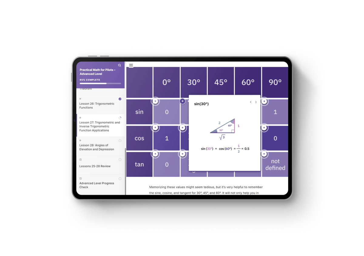 Evionica — Practical Math for Pilots (mLearning)