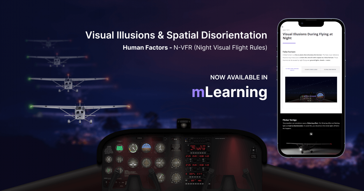 Night VFR online course how we present common illusions during night