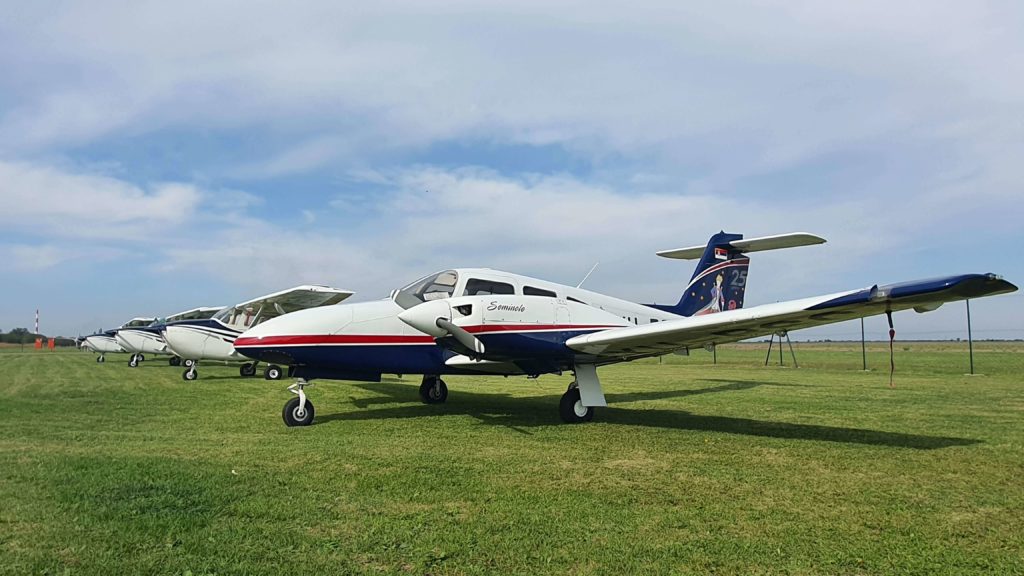 Piper Seminole aircraft at Prince Aviation ATO